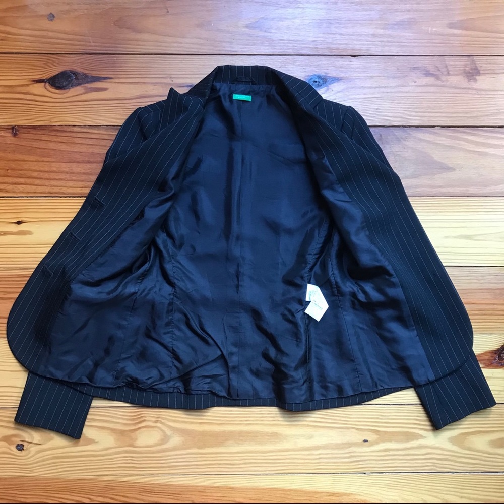 United Colors of Benetton Pinstripe Blazer, EUC S - Picture 10 of 15